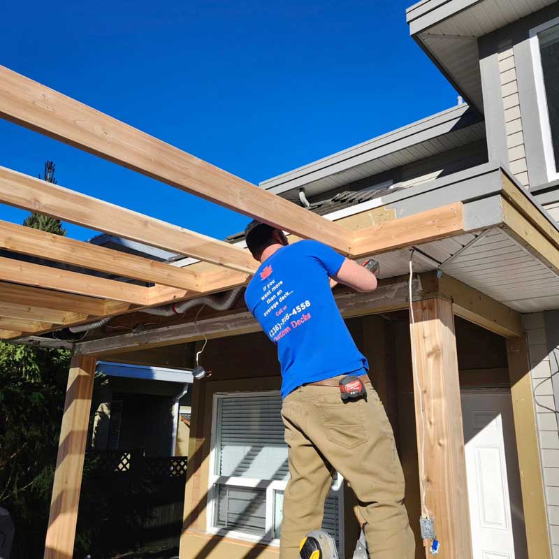 deck cover installation